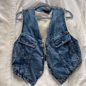 Free people denim vest